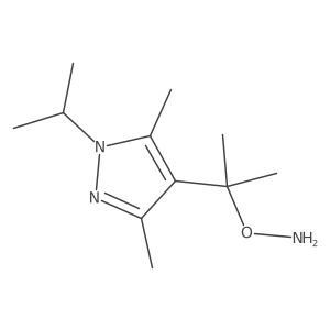 O-{2-[3,5-dimethyl-1-(propan-2-yl)-1H-pyrazol-4-yl]propan-2-yl}hydroxylamine Structure