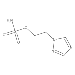 2-(1H-1,2,4-triazol-1-yl)ethyl sulfamate结构式