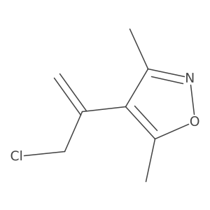 4-(3-Chloroprop-1-en-2-yl)-3,5-dimethyl-1,2-oxazole Structure