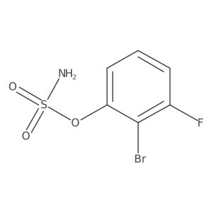 2-Bromo-3-fluorophenyl sulfamate Structure