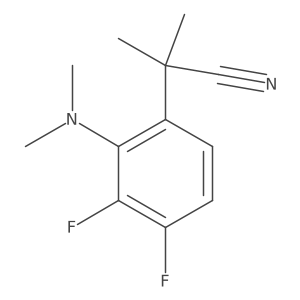 2-[2-(Dimethylamino)-3,4-difluorophenyl]-2-methylpropanenitrile结构式