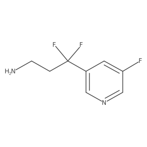 3,3-Difluoro-3-(5-fluoropyridin-3-yl)propan-1-amine Structure