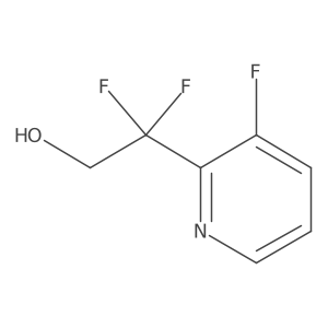 2,2-Difluoro-2-(3-fluoropyridin-2-yl)ethan-1-ol Structure