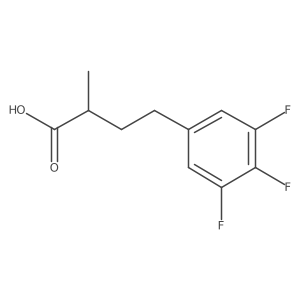 2-Methyl-4-(3,4,5-trifluorophenyl)butanoic acid结构式