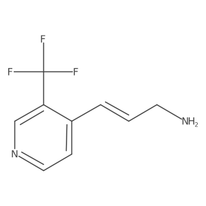 3-[3-(Trifluoromethyl)pyridin-4-yl]prop-2-en-1-amine结构式
