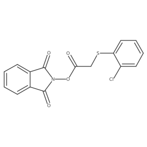 1,3-dioxo-2,3-dihydro-1H-isoindol-2-yl 2-[(2-chlorophenyl)sulfanyl]acetate Structure