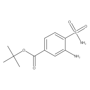 Tert-butyl 3-amino-4-sulfamoylbenzoate结构式