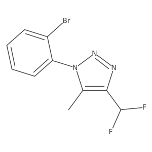 1-(2-Bromophenyl)-4-(difluoromethyl)-5-methyltriazole结构式