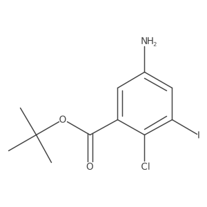 Tert-butyl 5-amino-2-chloro-3-iodobenzoate Structure