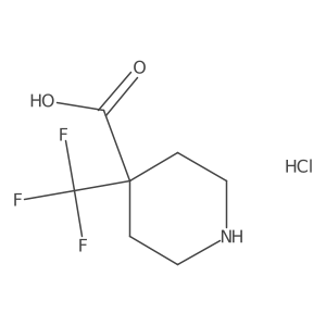 4-(Trifluoromethyl)piperidine-4-carboxylic acid hydrochloride Structure
