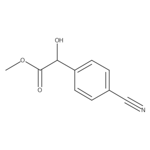 methyl (2R)-2-(4-cyanophenyl)-2-hydroxyacetate结构式