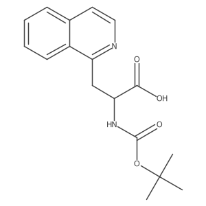 2-{[(Tert-butoxy)carbonyl]amino}-3-(isoquinolin-1-yl)propanoicacid结构式