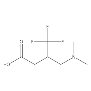 3-[(dimethylamino)methyl]-4,4,4-trifluoro-butanoic acid结构式