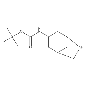 rac-tert-butyl N-[(1R,3R,5S)-6-azabicyclo[3.2.1]octan-3-yl]carbamate结构式