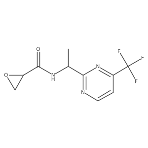 N-[1-[4-(Trifluoromethyl)pyrimidin-2-yl]ethyl]oxirane-2-carboxamide结构式