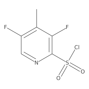 3,5-Difluoro-4-methylpyridine-2-sulfonyl chloride Structure