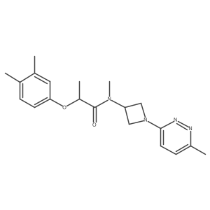 2-(3,4-dimethylphenoxy)-N-methyl-N-[1-(6-methylpyridazin-3-yl)azetidin-3-yl]propanamide Structure