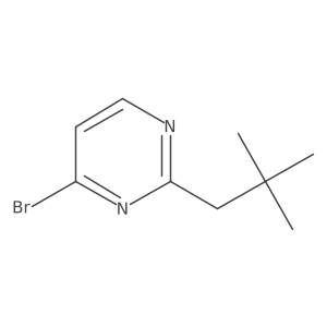 4-Bromo-2-(2,2-dimethylpropyl)pyrimidine Structure