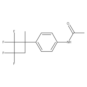 N-[4-(2,2,3,3-tetrafluoro-1-methylcyclobutyl)phenyl]acetamide结构式