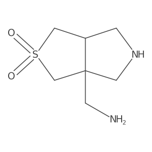 rac-(3aR,6aR)-3a-(aminomethyl)-hexahydro-1H-2lambda6-thieno[3,4-c]pyrrole-2,2-dione结构式