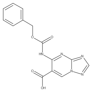5-{[(Benzyloxy)carbonyl]amino}-[1,2,4]triazolo[1,5-a]pyrimidine-6-carboxylic acid结构式