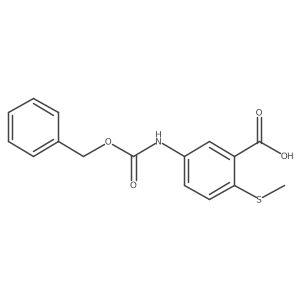 5-{[(Benzyloxy)carbonyl]amino}-2-(methylsulfanyl)benzoic acid Structure