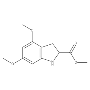 methyl 4,6-dimethoxy-2,3-dihydro-1H-indole-2-carboxylate Structure