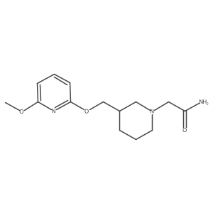 2-(3-{[(6-Methoxypyridin-2-yl)oxy]methyl}piperidin-1-yl)acetamide Structure