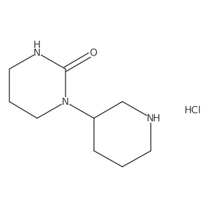 1-[(3S)-piperidin-3-yl]-1,3-diazinan-2-one hydrochloride Structure