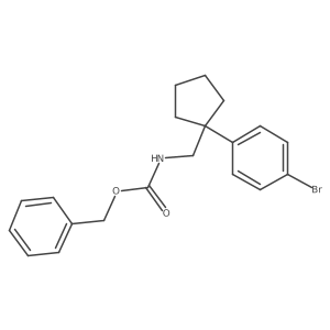benzyl N-{[1-(4-bromophenyl)cyclopentyl]methyl}carbamate Structure