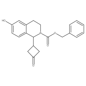 Benzyl 6-hydroxy-1-(3-oxocyclobutyl)-1,2,3,4-tetrahydroisoquinoline-2-carboxylate Structure