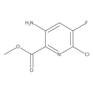 Methyl 3-amino-6-chloro-5-fluoropicolinate Structure