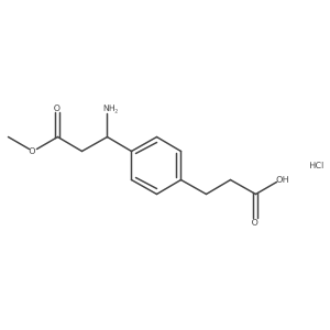 (S)-3-(4-(1-Amino-3-methoxy-3-oxopropyl)phenyl)propanoic acid hydrochloride Structure