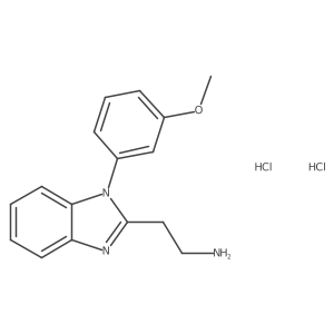 2-[1-(3-methoxyphenyl)-1H-1,3-benzodiazol-2-yl]ethan-1-amine dihydrochloride Structure