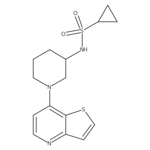 N-(1-{thieno[3,2-b]pyridin-7-yl}piperidin-3-yl)cyclopropanesulfonamide Structure