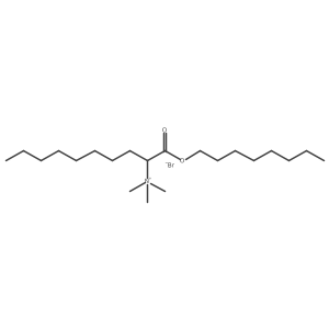 N,N,N-Trimethyl-1-(octyloxy)-1-oxo-2-decanaminium bromide结构式