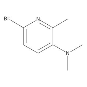 6-Bromo-N,N,2-trimethyl-3-pyridinamine Structure