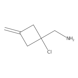 1-(1-Chloro-3-methylidenecyclobutyl)methanamine结构式