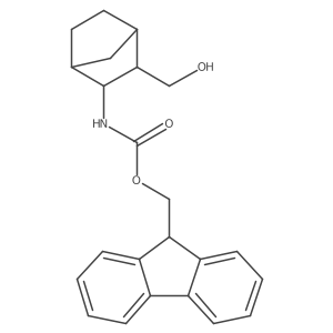 rac-(9H-fluoren-9-yl)methyl N-[(1R,2S,3R,4S)-3-(hydroxymethyl)bicyclo[2.2.1]heptan-2-yl]carbamate结构式