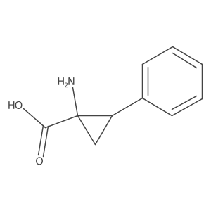 trans-1-Amino-2-phenyl-cyclopropanecarboxylic acid结构式