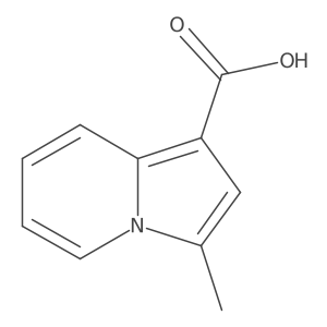 3-Methyl-1-indolizinecarboxylic acid Structure