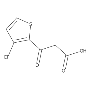 3-(3-Chloro-thiophen-2-yl)-3-oxo-propionic acid Structure