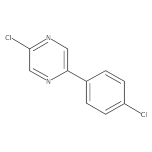 2-Chloro-5-(4-chlorophenyl)pyrazine结构式