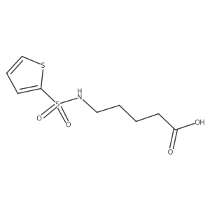 5-(Thiophene-2-sulfonamido)pentanoic acid Structure