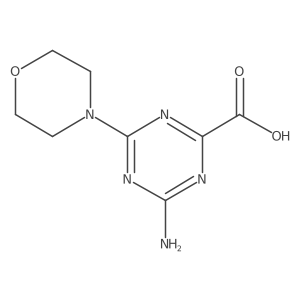 4-Amino-6-(morpholin-4-yl)-1,3,5-triazine-2-carboxylic acid Structure