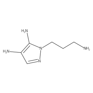 1-(3-Aminopropyl)-1H-pyrazole-4,5-diamine结构式