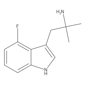 1H-Indole-3-ethanamine, 4-fluoro-alpha,alpha-dimethyl-结构式