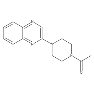 1-(4-Quinoxalin-2-ylpiperazin-1-yl)ethanone Structure