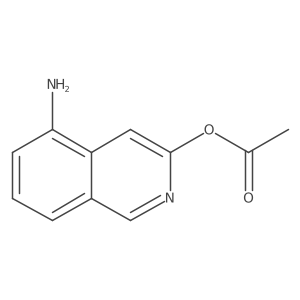 5-amino-3-isoquinolinyl Acetate结构式