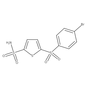 2-Thiophenesulfonamide,5-[(4-bromophenyl)sulfonyl]-结构式
